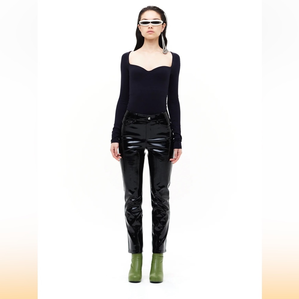 BNWT Simon Miller Black Patent Leather Pants